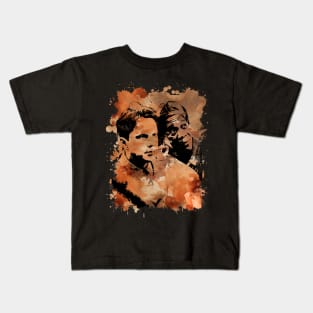 The Shawshank redemption - Brown Watercolor Splash Kids T-Shirt